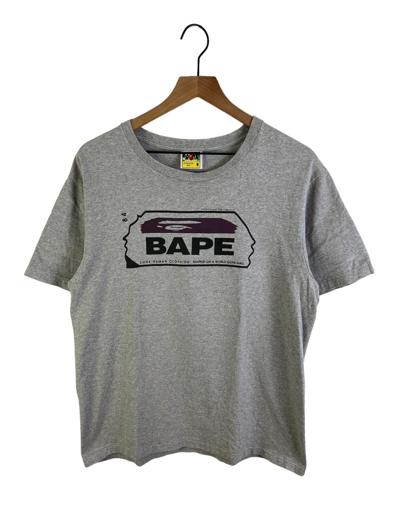 2012 Bape Face Logo Print T-Shirt