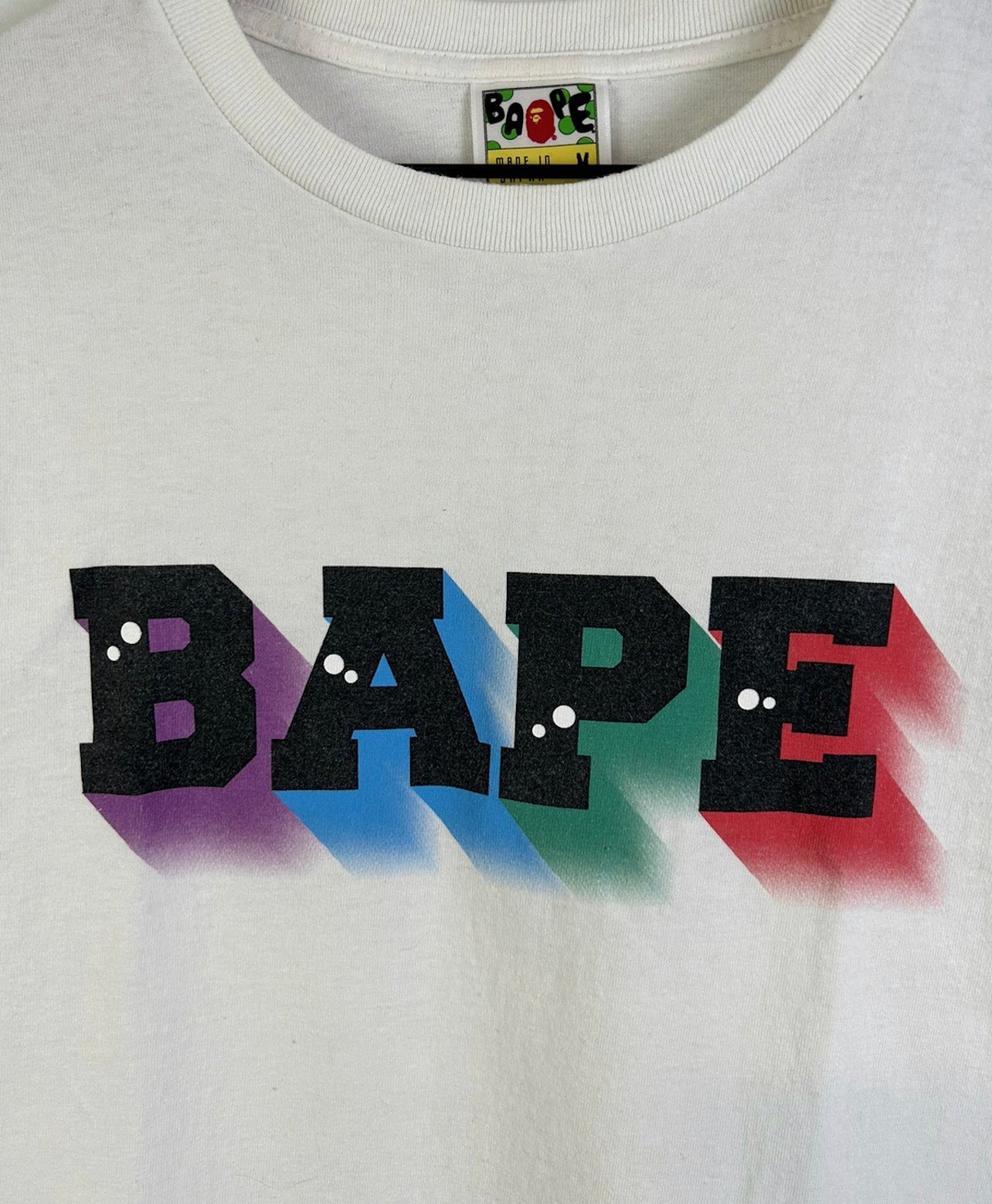 OG Bape Logo Print T-Shirt Size: M