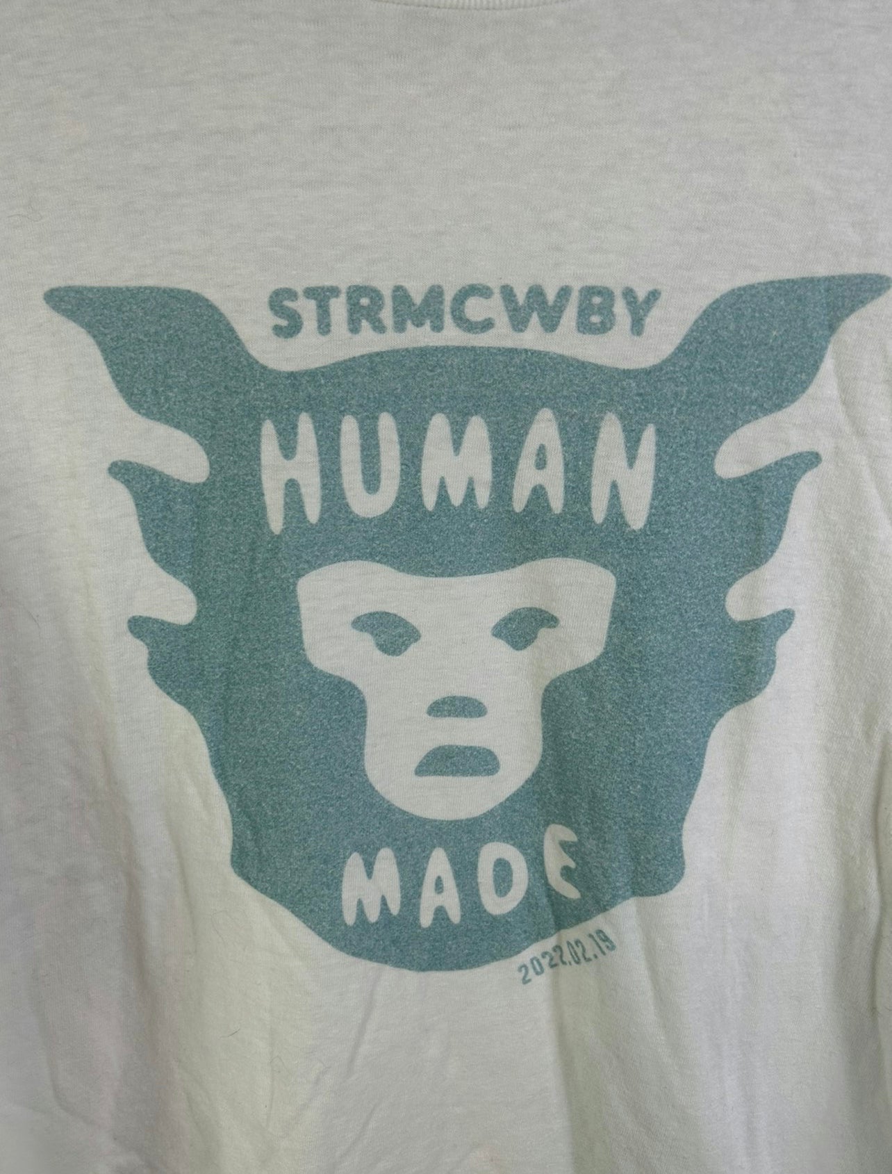 Human Made Face Logo Print T-Shirt Size: X-Large