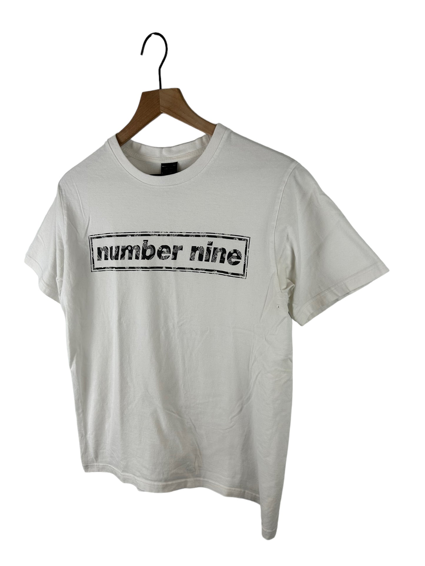 Number Nine Box Logo Print T-Shirt Size: 3