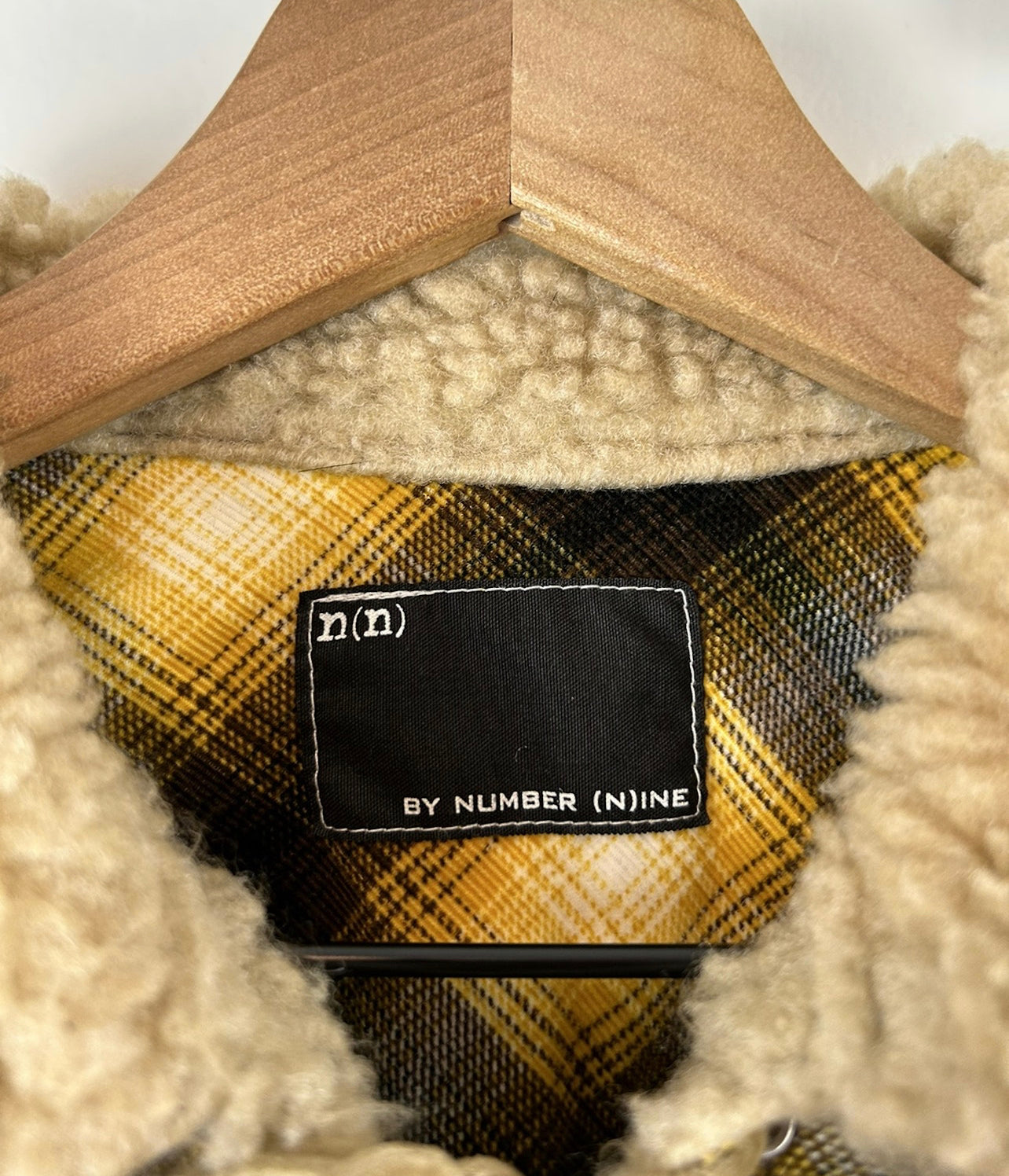 Number Nine Plaid Boa Shirts Size: 4