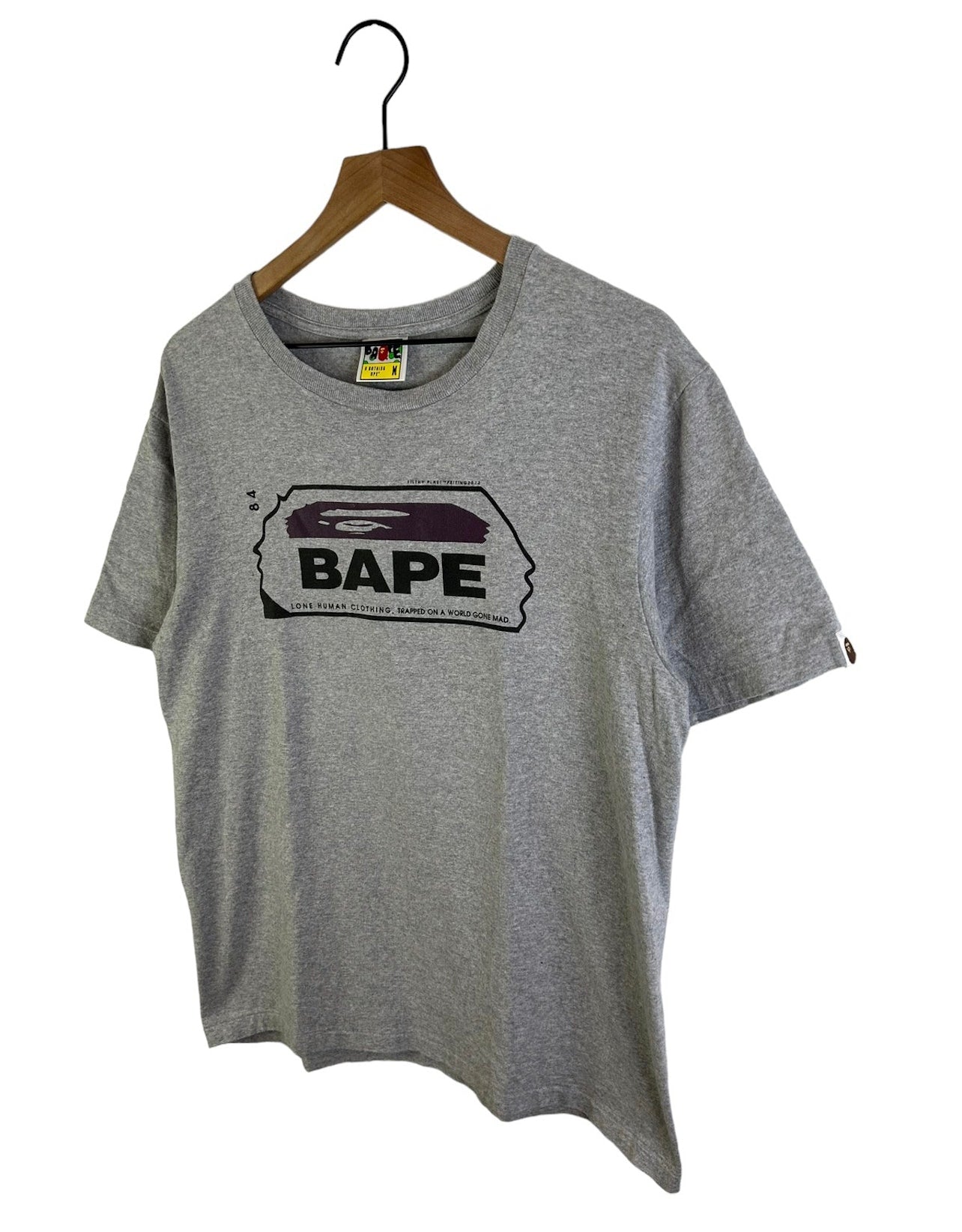 2012 Bape Face Logo Print T-Shirt