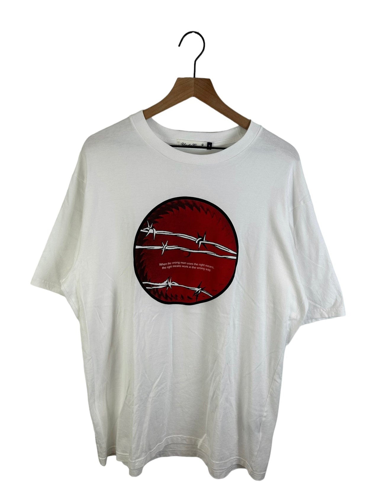 Undercover Barbed Wire Print T-Shirt Size: 5