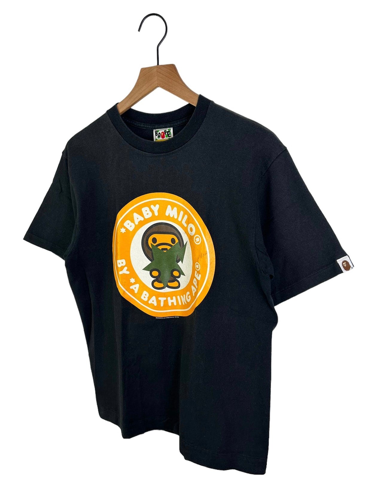 2009 Bape Milo Circle Logo Print T-Shirt Size: M