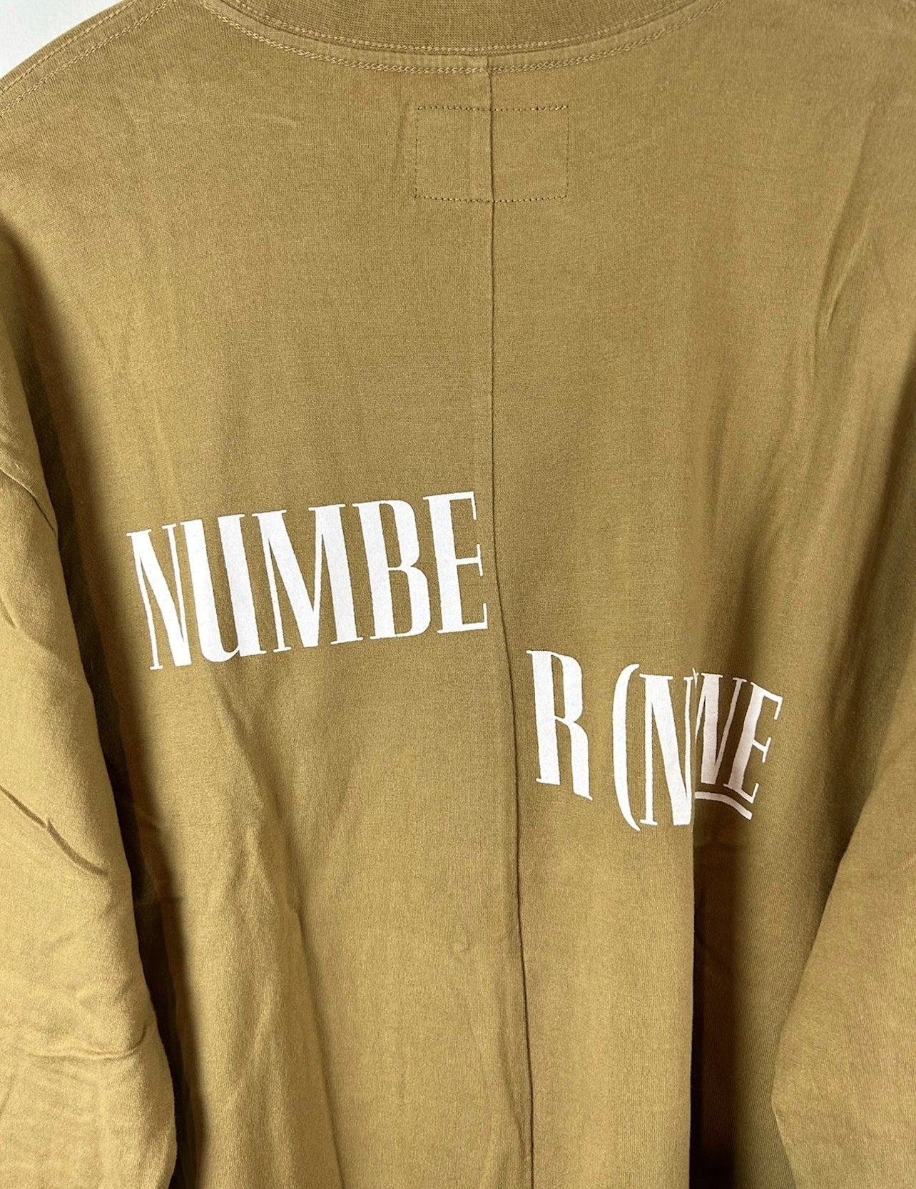 Number Nine Back Print Logo L/S T-Shirt Size: M