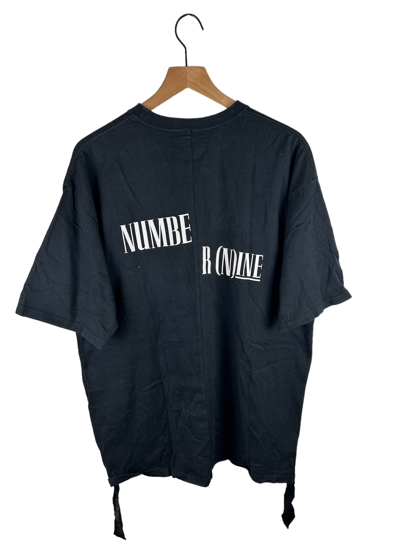 Number Nine Back Logo Print T-Shirt Size: 3
