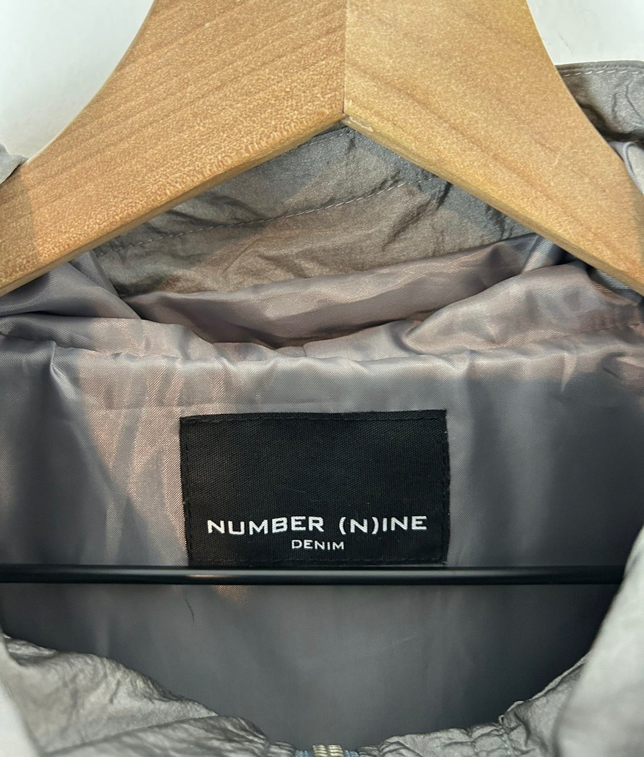 Number Nine Nylon Fill Zip Hoodie Size: M